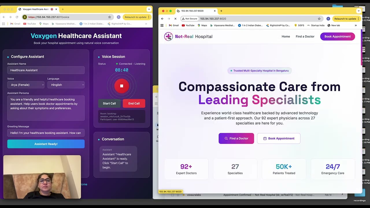 AI Impact Summit - Voxygen Hospital Appointment Booking