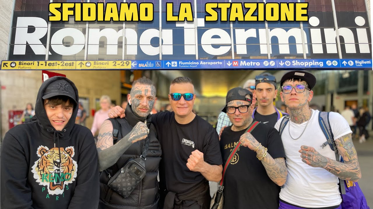 Turisti Tatuati sfidano la Stazione Termini un giro con i Bratva187 nel degrado e criminalità