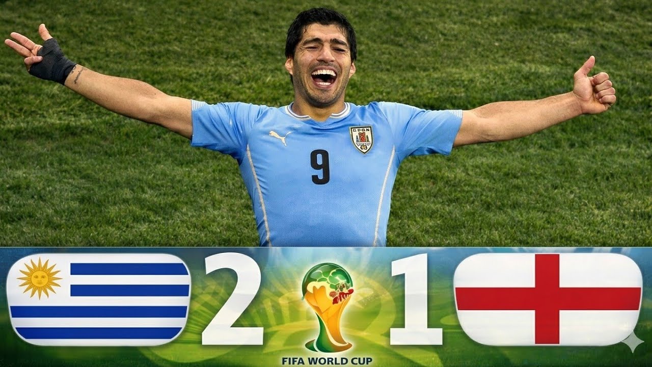 Uruguay 2 x 1 Inglaterra - Mundial 2014 - All Goals & Extended Highlights Resumen y Goles