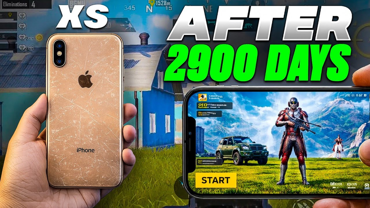 iPHONE XS AFTER 2900 DAYS REVIEW | IPHONE XS BGMI/PUBG TEST | OVERHEATING TEST & GAMING REVIEW 