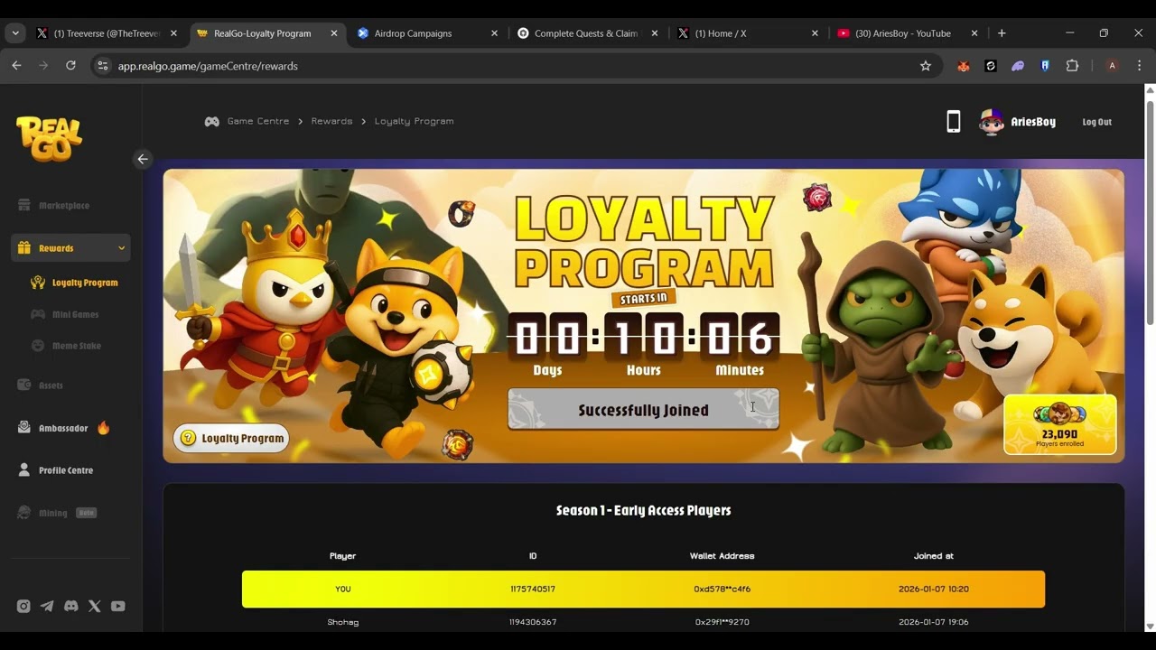 New P2A events and Web3 games im playing!