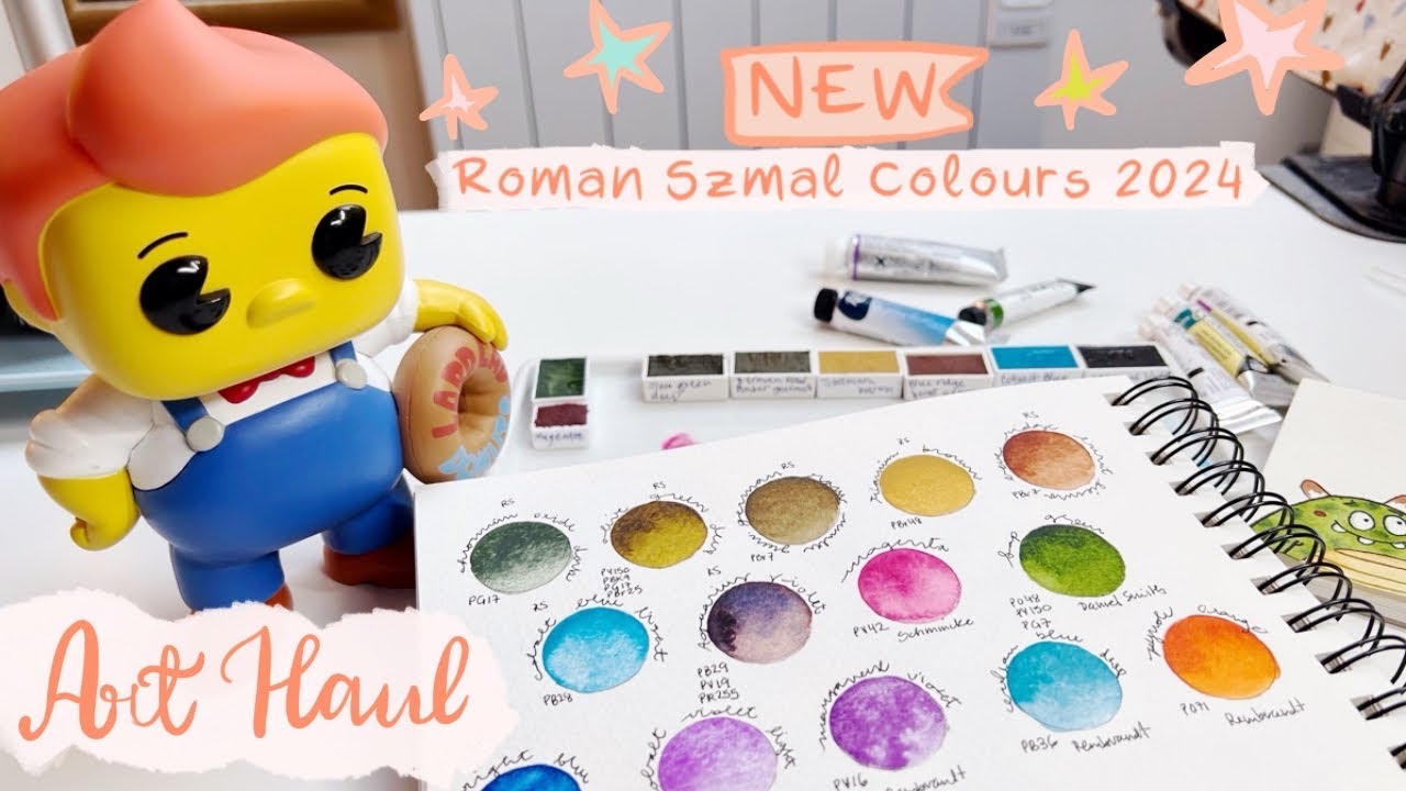 Art Haul including NEW Roman Szmal watercolours!