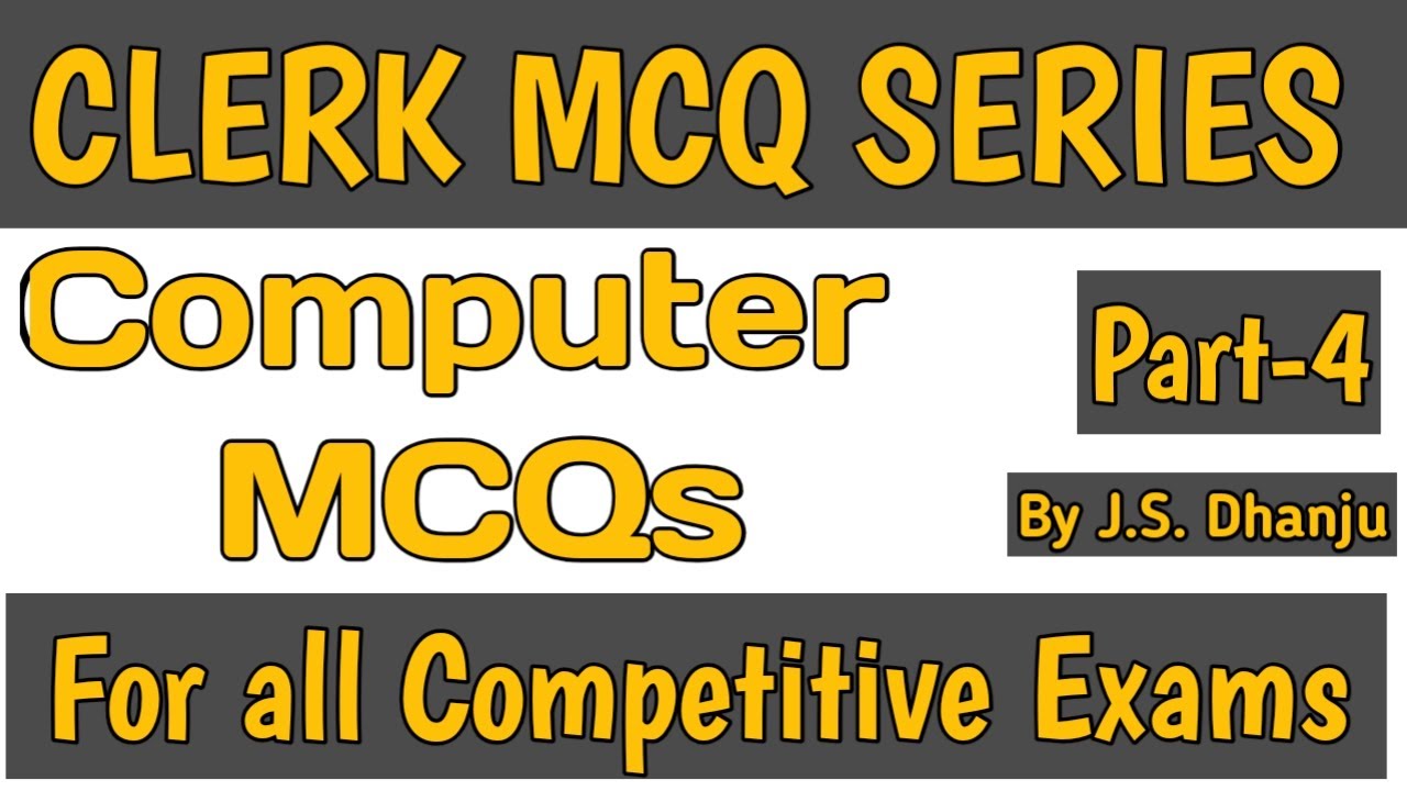 Clerk mcq Questions | Computer mcq Questions | SBI Clerk | SBI PO | PSSSB Clerk | Police Constable