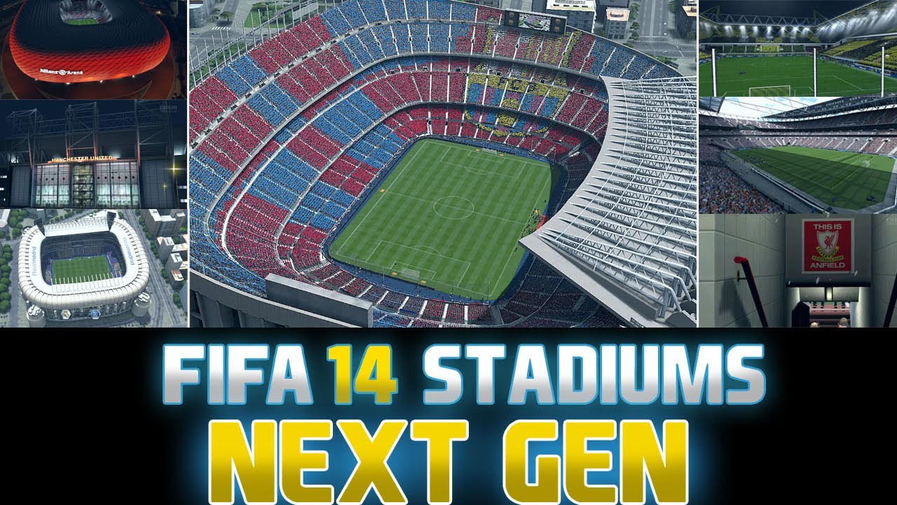 Fifa 14 | Next Gen - Stadiums, Atmosphere & Fans | AMAZING graphic | Old Trafford, Nou Camp & more!!