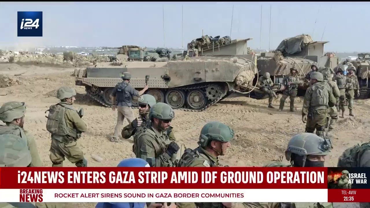 i24NEWS enters Gaza Strip embedded with IDF troops amid ground operation