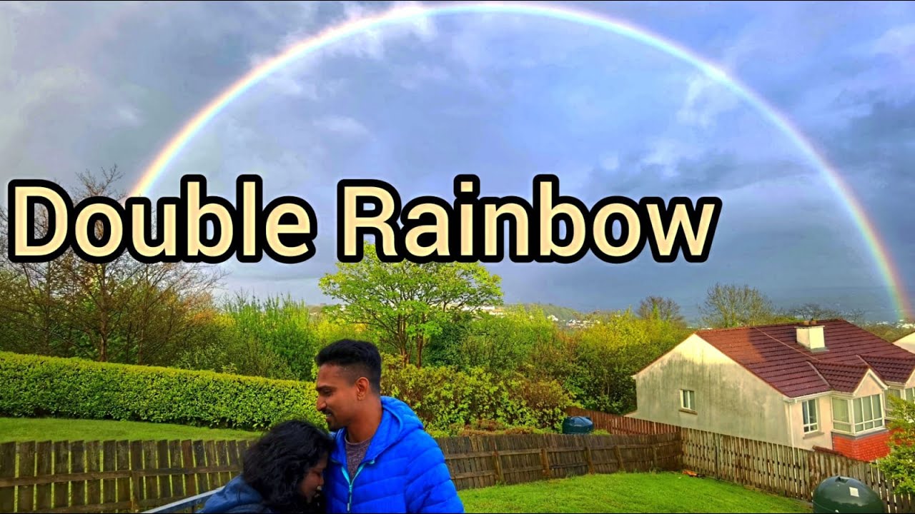 A Beautiful Double Rainbow found in the sky. #rosejinsmedia #manjaprackaran #irishmallu