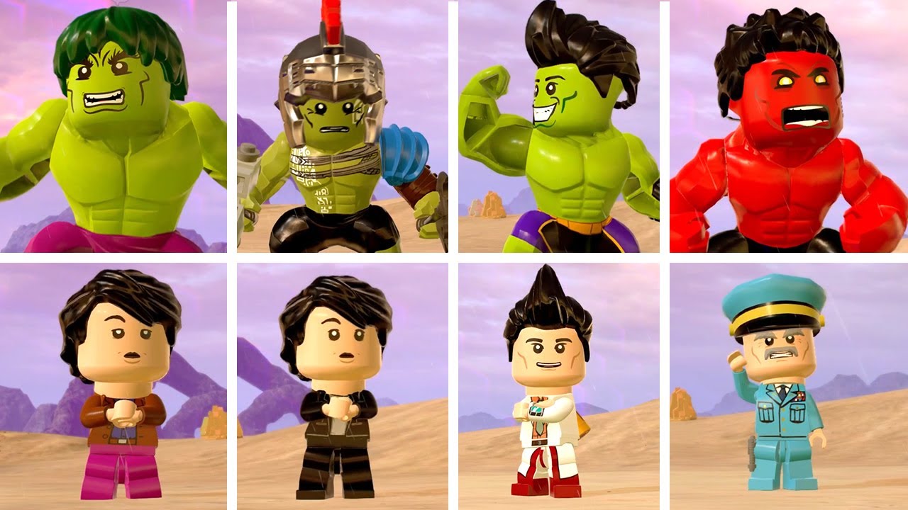 Халк, Красный Халк и Рагнарёк! Все трансформации Халков в геймплее LEGO Marvel Super Heroes 2