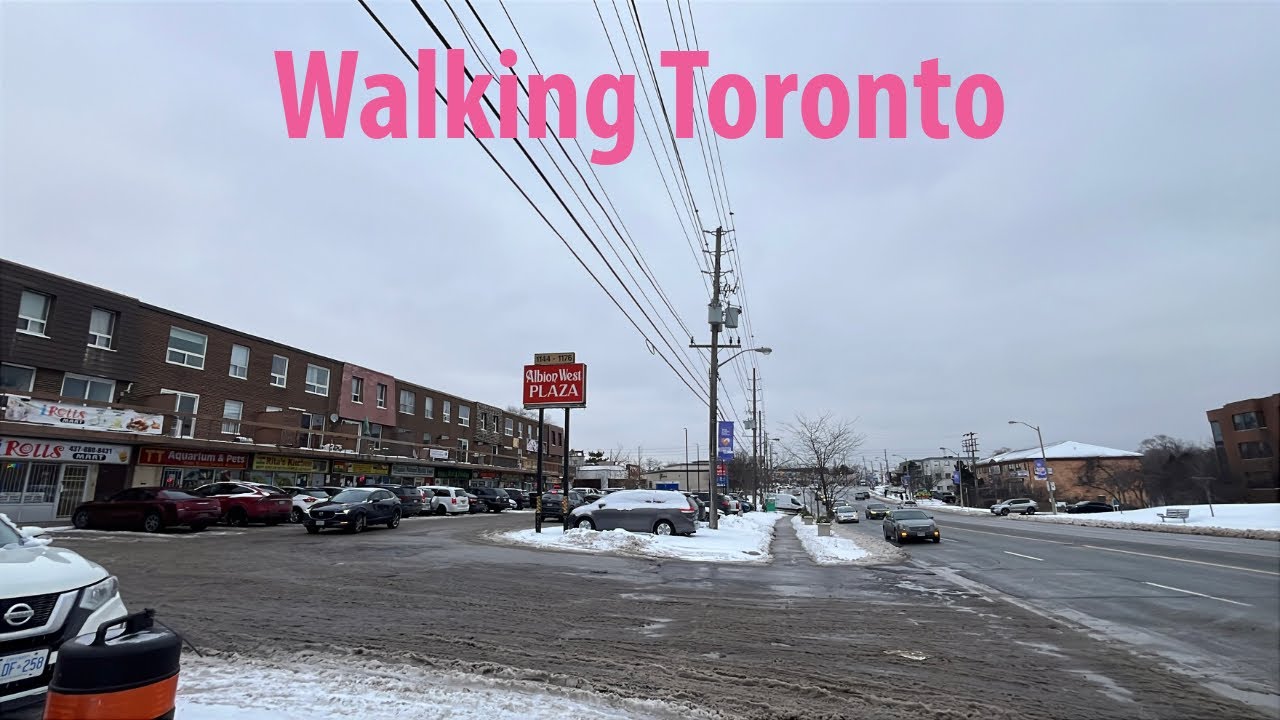 Walking Albion Road in Etobicoke Toronto's Thistletown Neighbourhood 12/27/2025