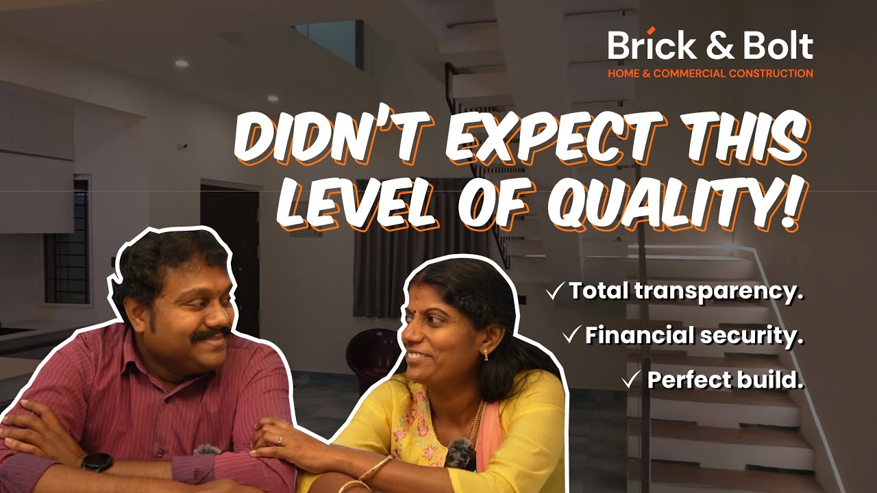 Home Tour & Customer Satisfaction: 2BHK House plan of 1300 sq ft | Brick & Bolt Chennai Home