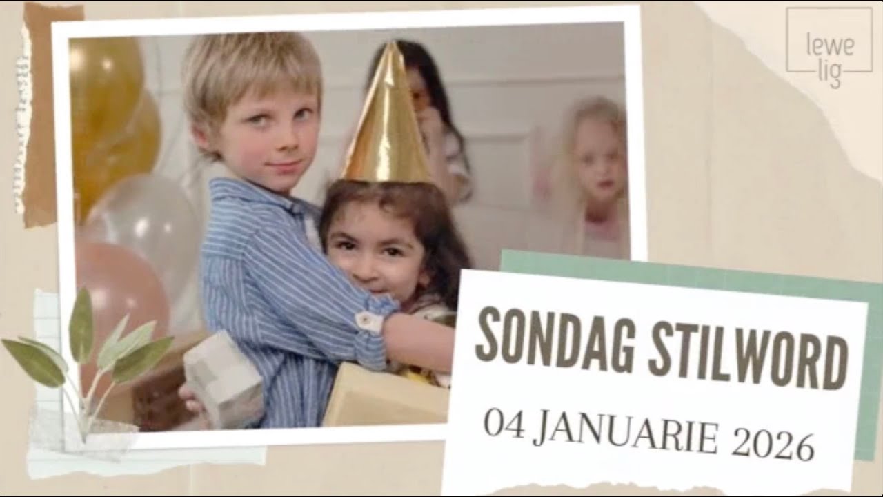 SONDAG STILWORD - DIE GROOTSTE VERRASSING!