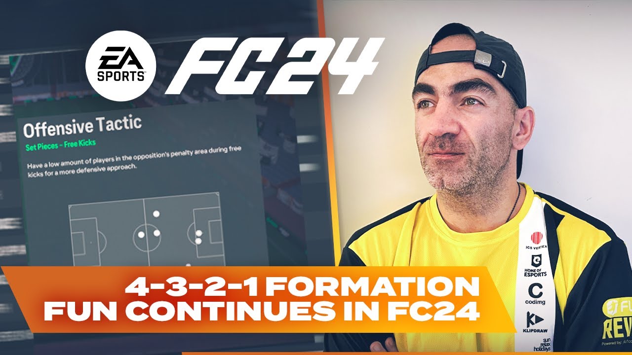 4321 formation, player instructions with gameplay examples. EA FC24