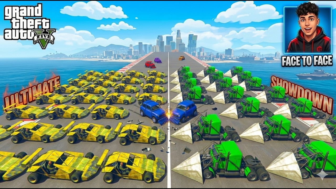 GTA 5 FACE TO FACE CHALLENGE WITH RANDOM Vehicles!
