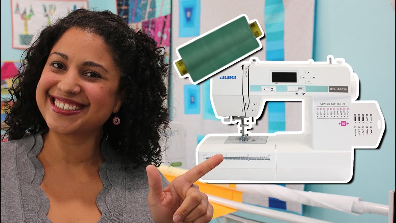 How to thread & wind a bobbin on the JUKI LB5020 Computerized Sewing Machine