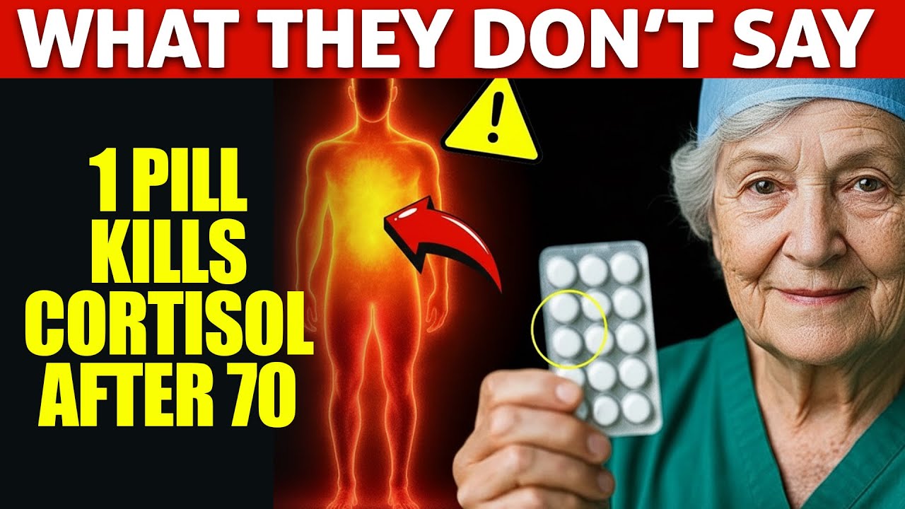 Over 70? These 3 Nighttime Supplements SILENCE Cortisol & Stop 2AM Stress Wake-Ups | Senior Health