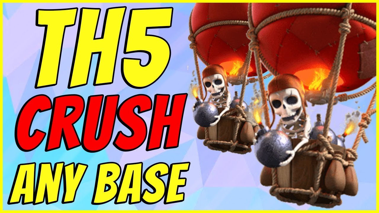 *BEST* TH5 Attack Strategy War 2021 | 3 Star Balloons Attack Strategy - Clash of Clans