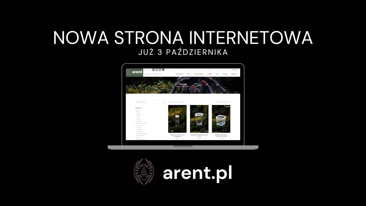 Nowa odsłona arent.pl już 3 października! 🕷