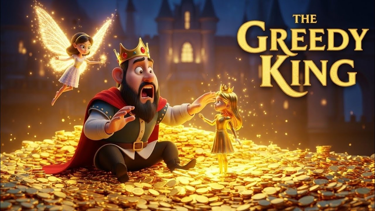 👑𝐓𝐡𝐞 𝐆𝐫𝐞𝐞𝐝𝐲 𝐊𝐢𝐧𝐠 | 𝐅𝐚𝐢𝐫𝐲 𝐭𝐚𝐥𝐞𝐬 𝐚𝐧𝐝 𝐁𝐞𝐝𝐭𝐢𝐦𝐞 𝐤𝐢𝐝𝐬 𝐦𝐨𝐫𝐚𝐥 𝐬𝐭𝐨𝐫𝐲 𝐢𝐧 𝐄𝐧𝐠𝐥𝐢𝐬𝐡 𝐟𝐨𝐫 𝐤𝐢𝐝𝐬