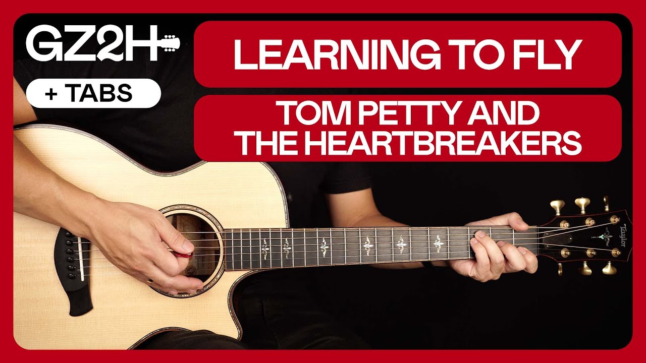 Learning To Fly Guitar Tutorial Tom Petty Guitar Lesson |Easy Chords + Slide Solo|