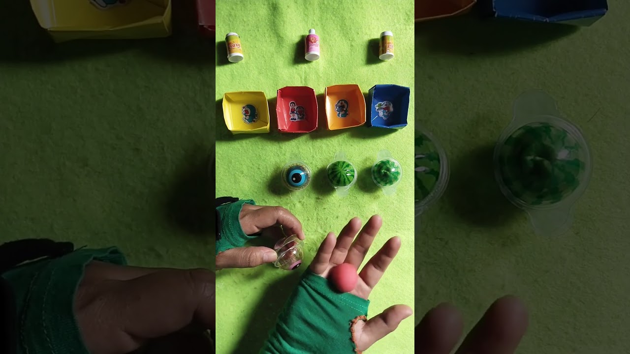 Арбуз против глазных вирусных конфет в коробке оригами Дораэмон № 2