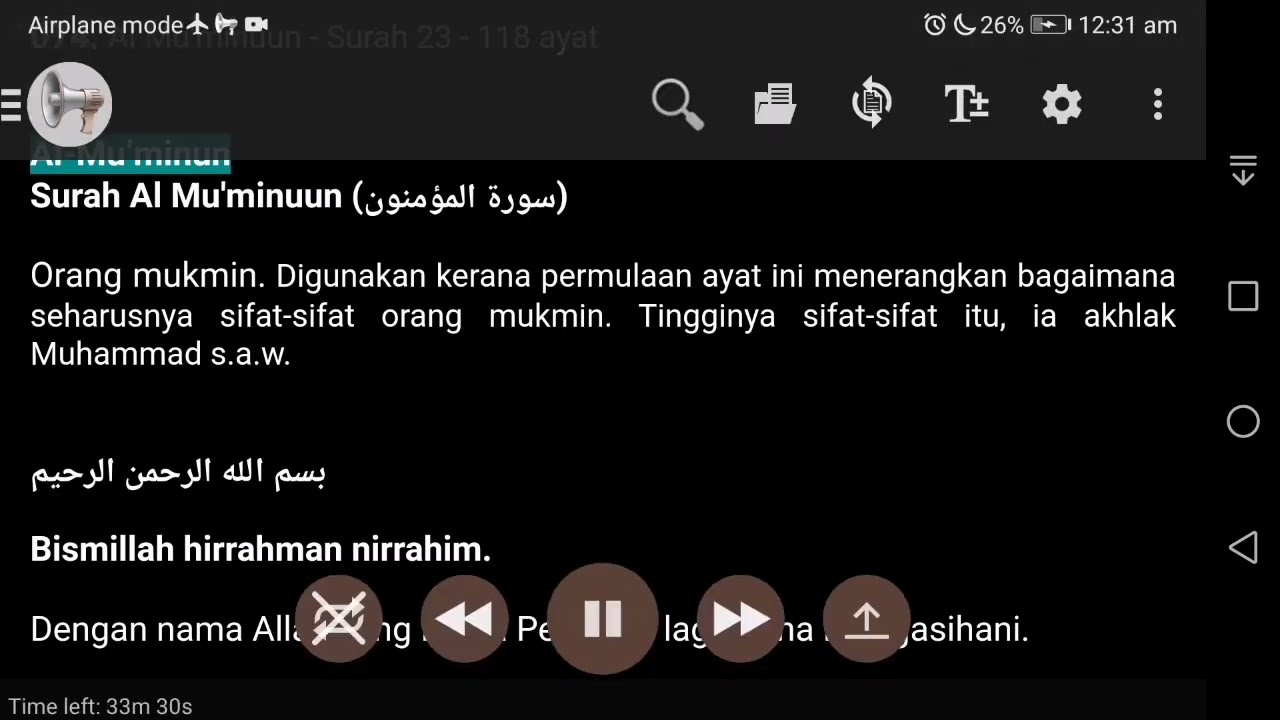 074. Al Mu'minuun - Surah 23 - 118 ayat