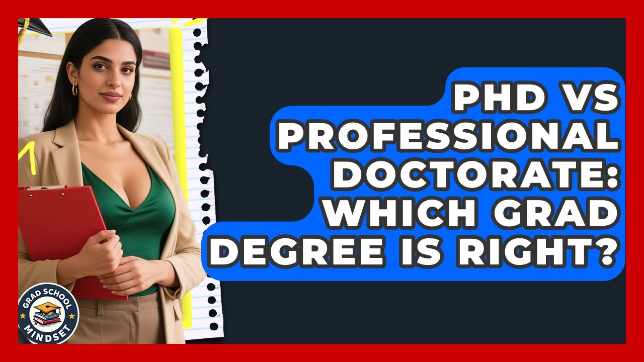 PhD Vs Professional Doctorate: Which Grad Degree Is Right? - Grad School Mindset