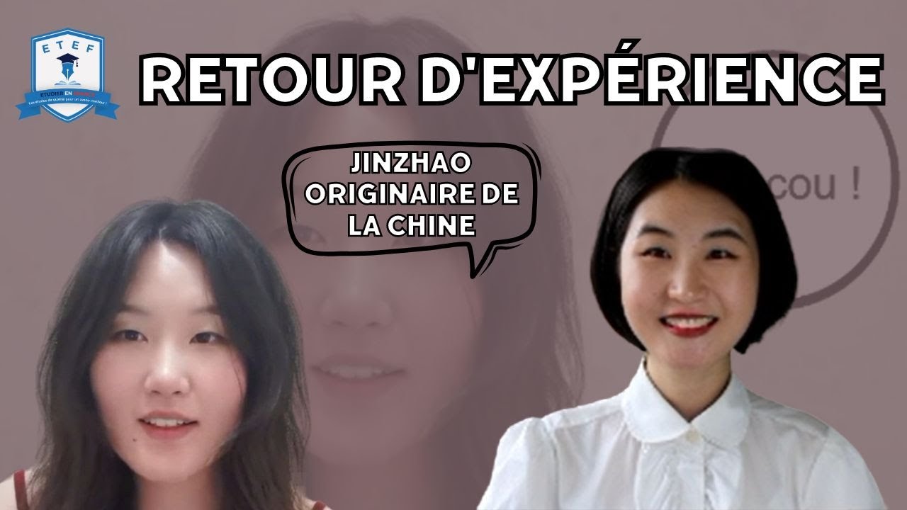 Retour d'expérience de l'étudiante Jinzhao