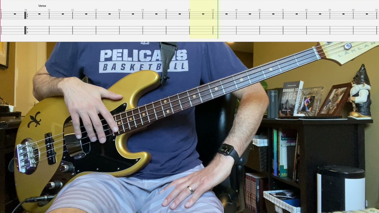 Highway to Hell by AC/DC Isolated Bass Cover with Tab