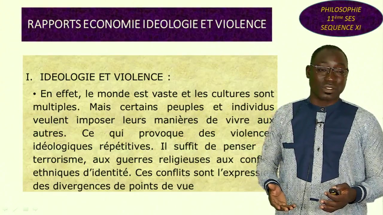 11èSES Economie idéologie violence