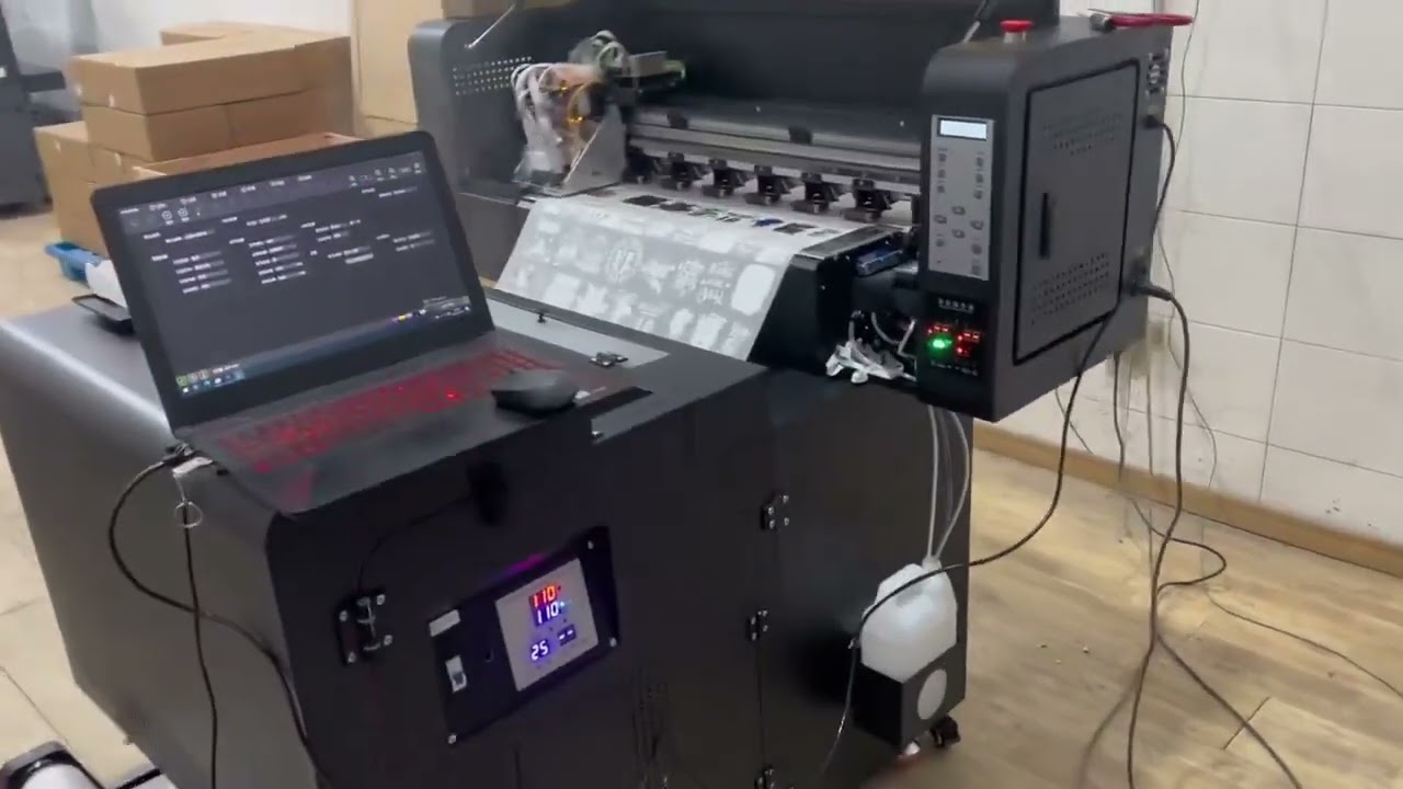 60cm dtf printer with vertical powder shaker
