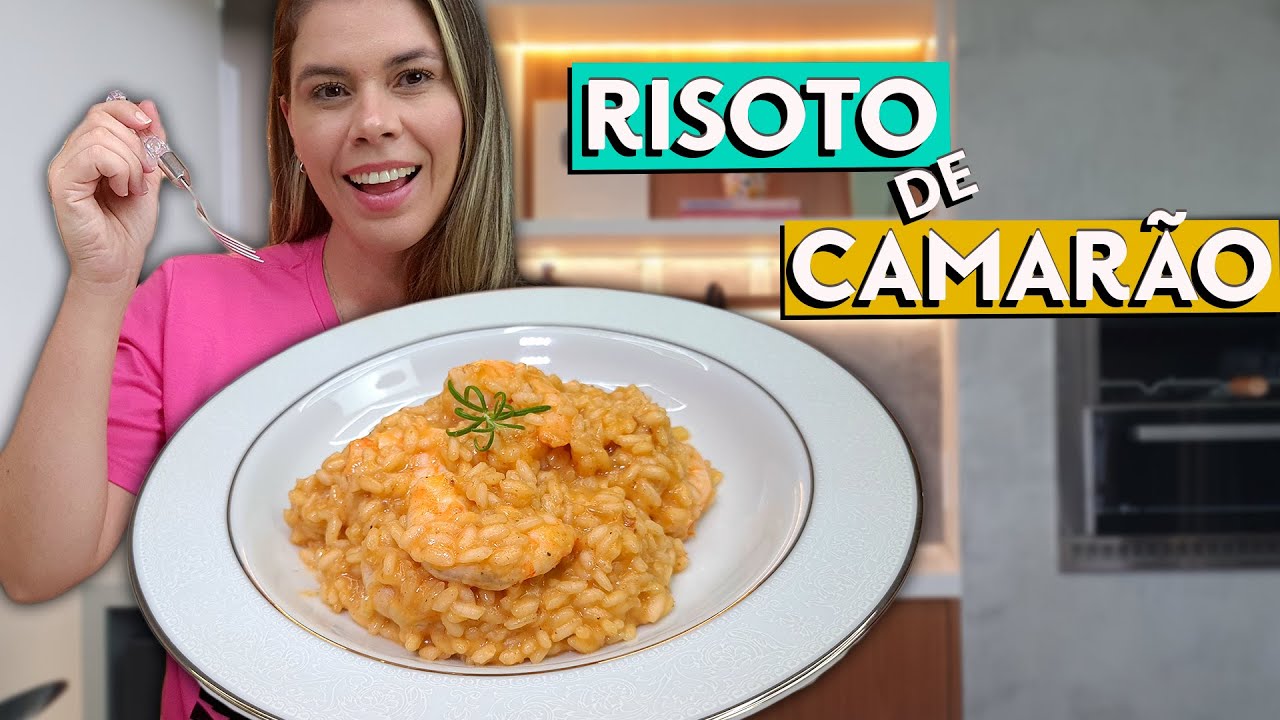 VOCÊ NUNCA MAIS VAI ERRAR RISOTO ! RECEITA DE RISOTO DE CAMARÃO !