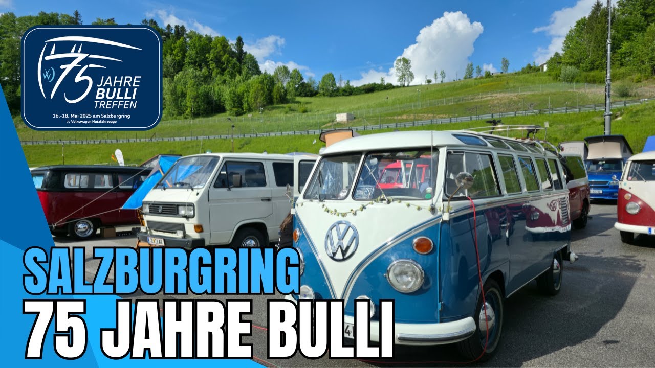 Rundfahrt Salzburgring 75 Jahre VW Bus Treffen #oldtimertreffen