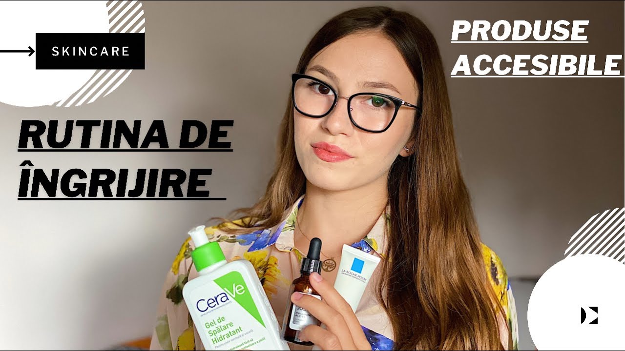 🧖🏼‍♀️💆🏼‍♀️ cum poți avea o rutină de skincare (seară) de buget? | produse ten mixt |4k video