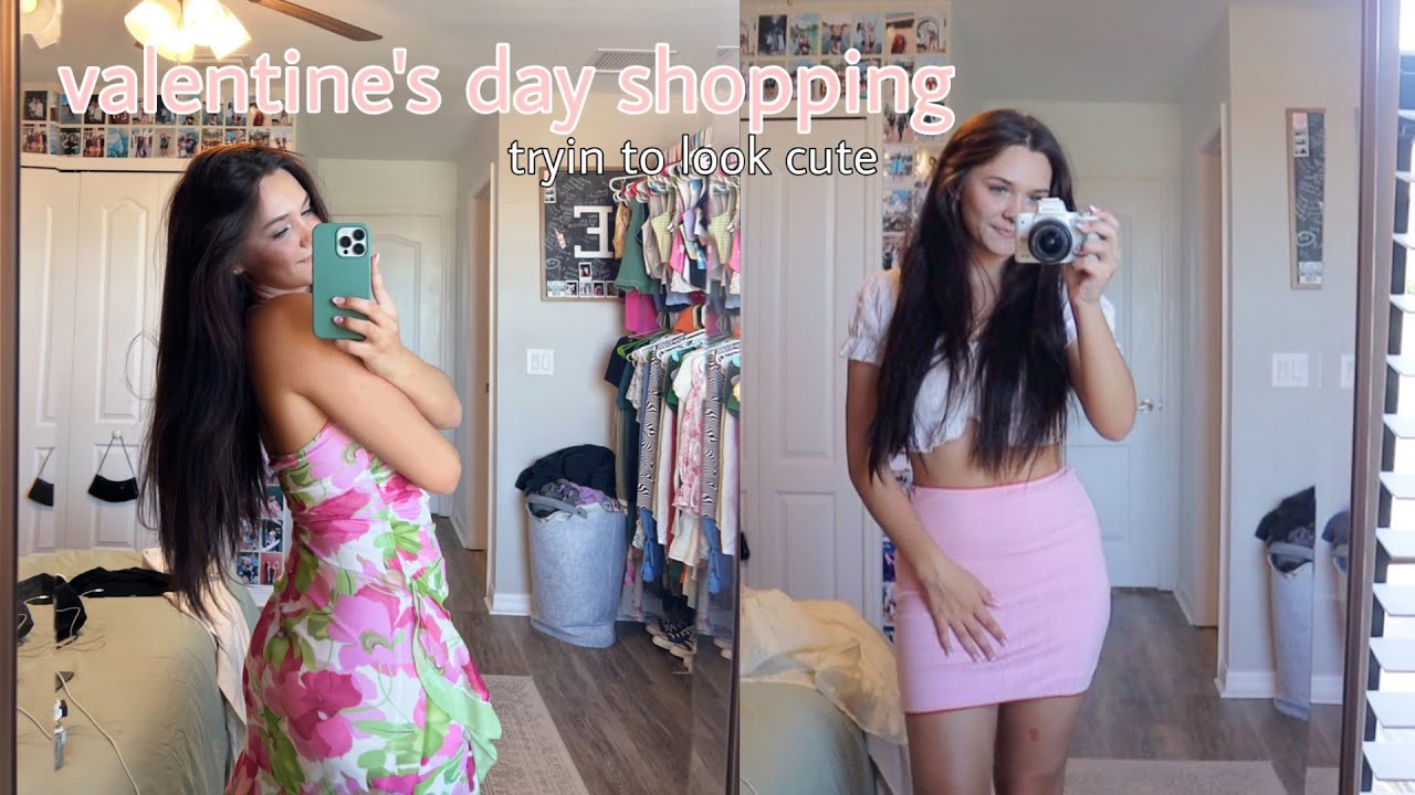 Thrifting for my Valentines's day outfit.. try on haul