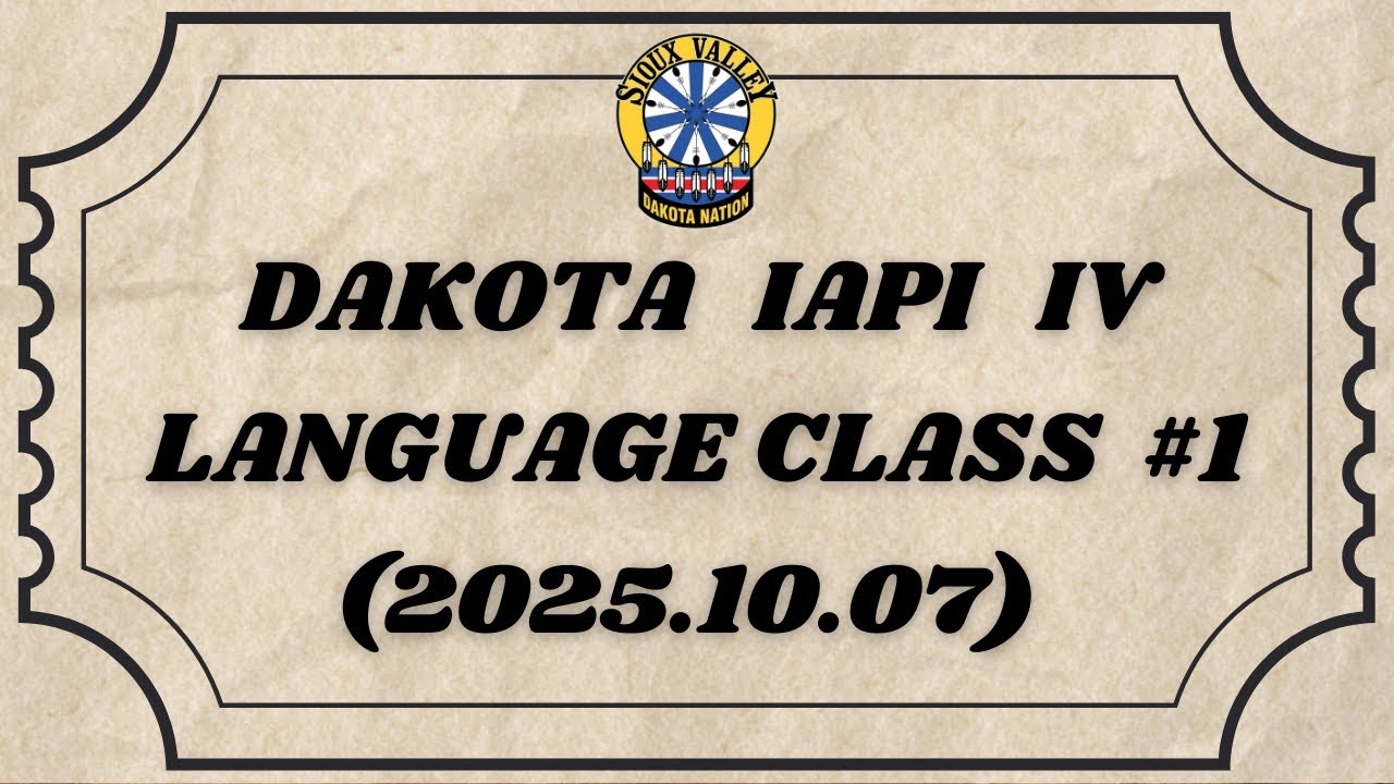 SVDN Dakota Iapi IV - Language Class 1