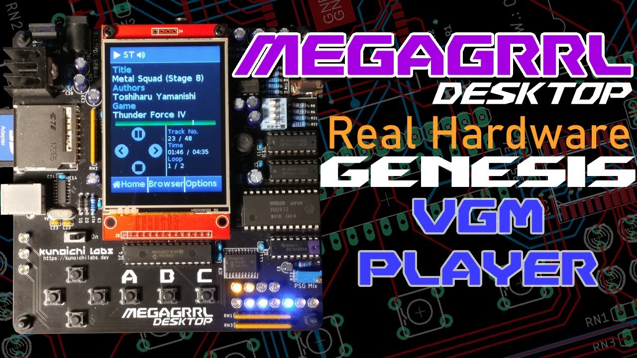 MegaGRRL Desktop - Real Hardware YM2612 VGM Player!