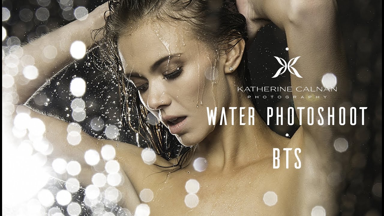 Photography Behind The Scenes Simulated Rain and Inflatable Pool Water Photoshoot