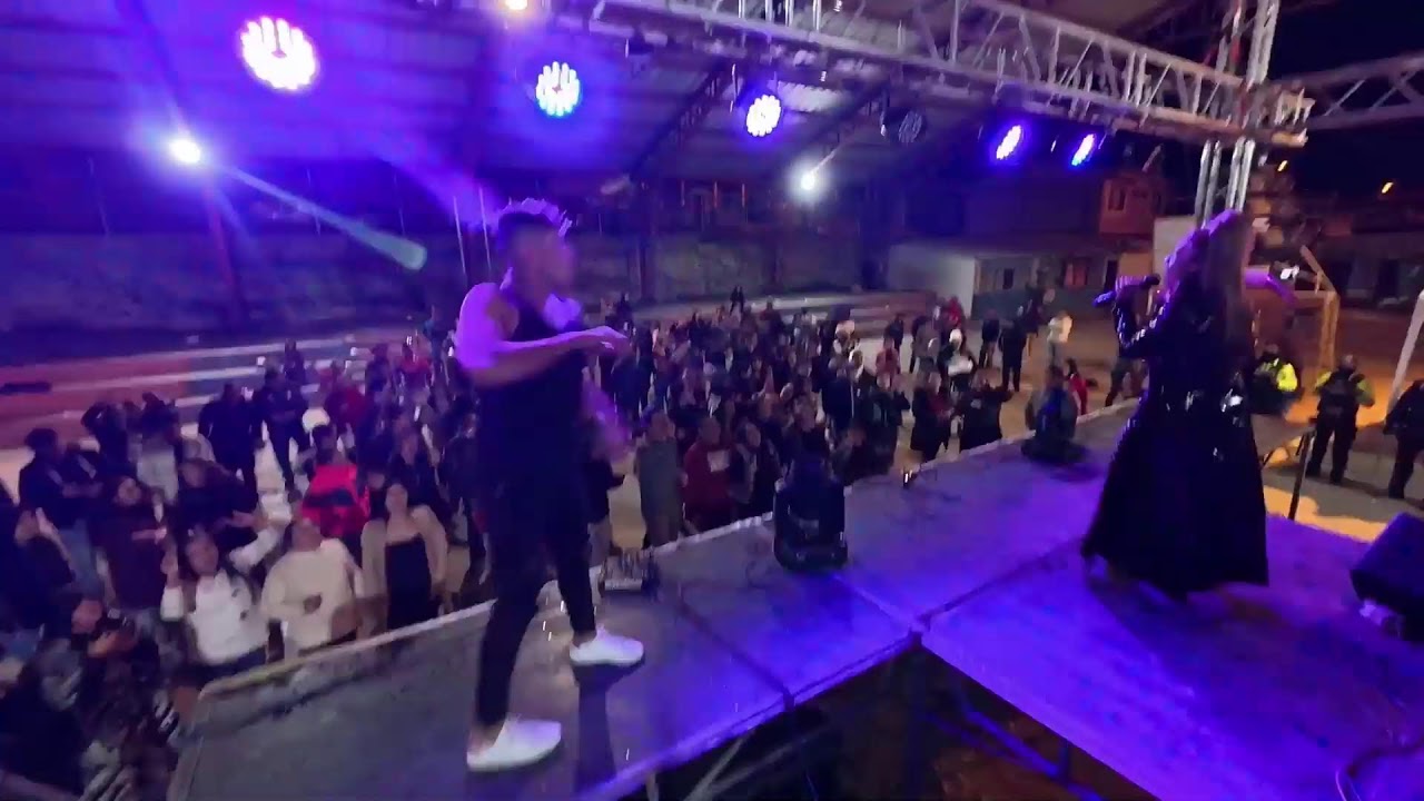 Patty Ray , en las fiestas de El Tambo