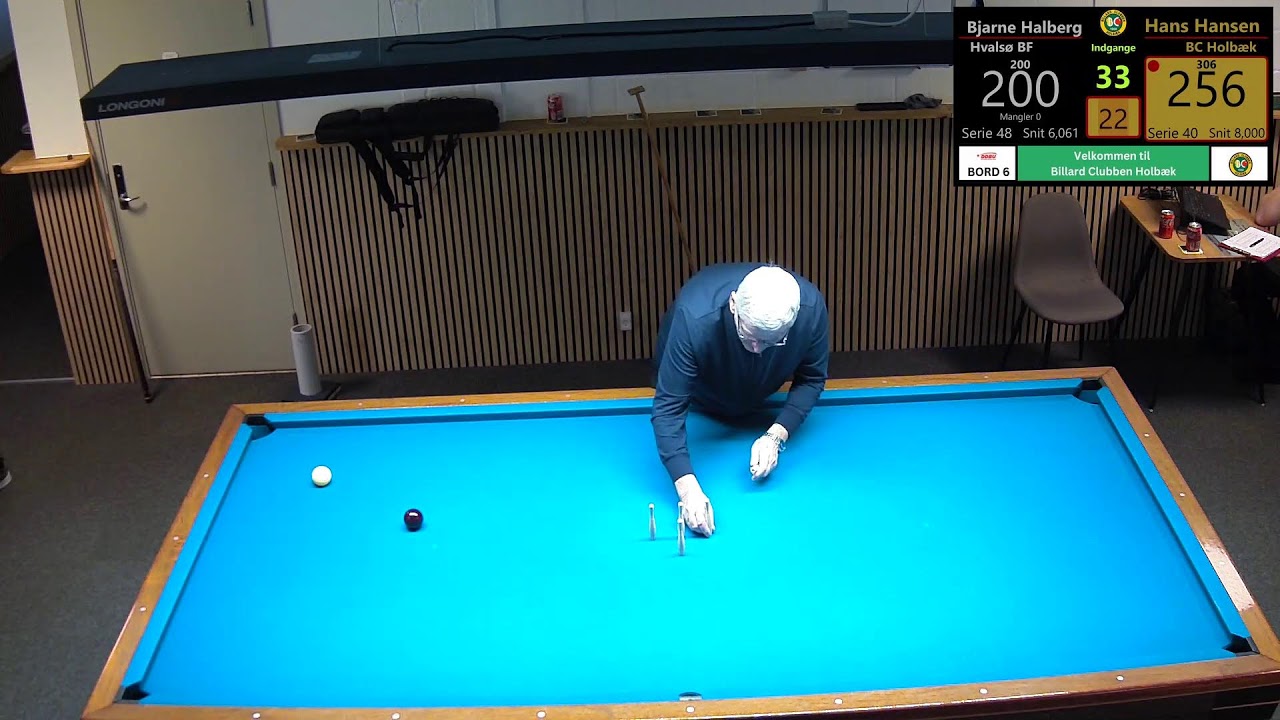 Bord 6 | Keglebillard - Serie 3 Øst | BC Holbæk 1 vs Hvalsø BF 2
