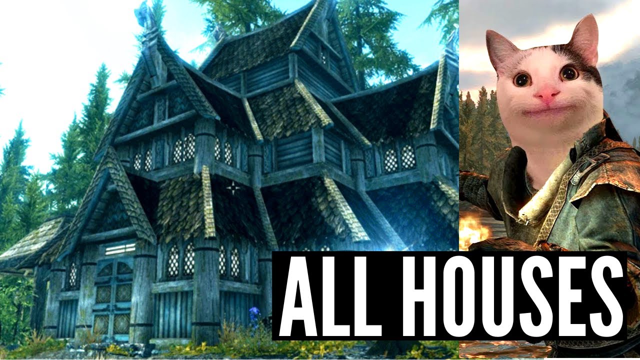 Skyrim Remastered - All Houses Full Tour (Updated)
