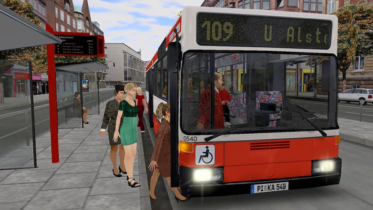 Omsi 2 Addon Hamburg Innovationslinie 109 - Route 109 Hauptbahnhof - U Alsterdorf  (PC)