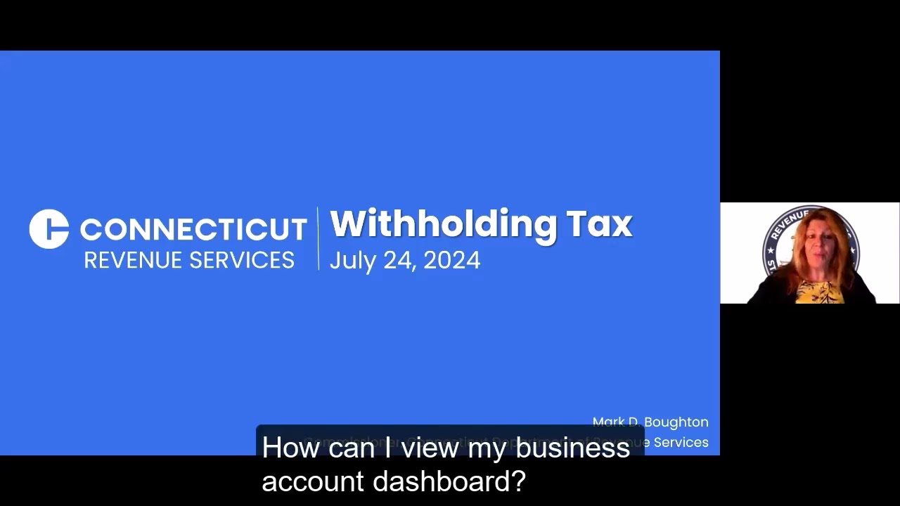 DRS Withholding Tax Webinar - July 24, 2024