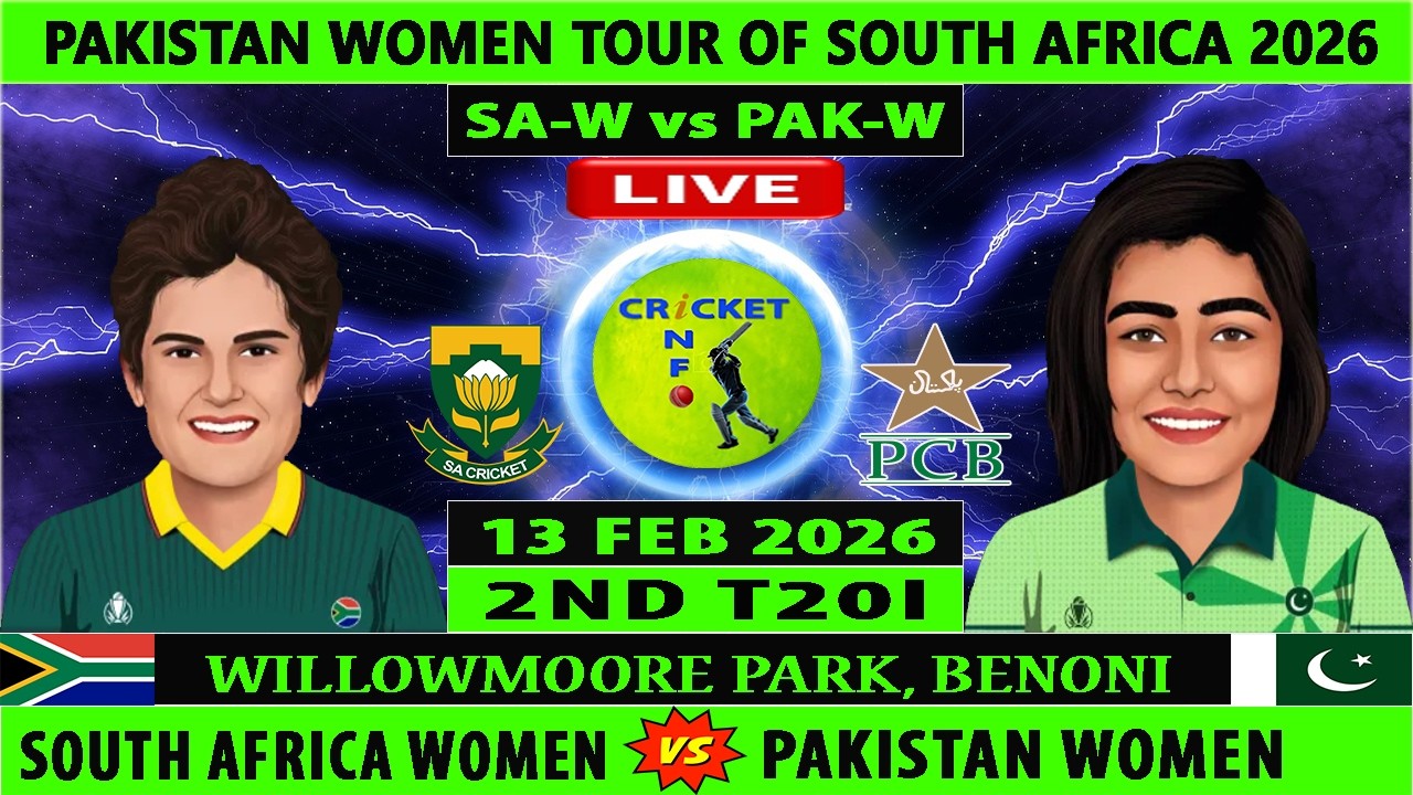 South Africa Women vs Pakistan Women | SAW vs PAKW | 2nd T20I of PAKW vs SAW Live | SA-W vs PAK-W