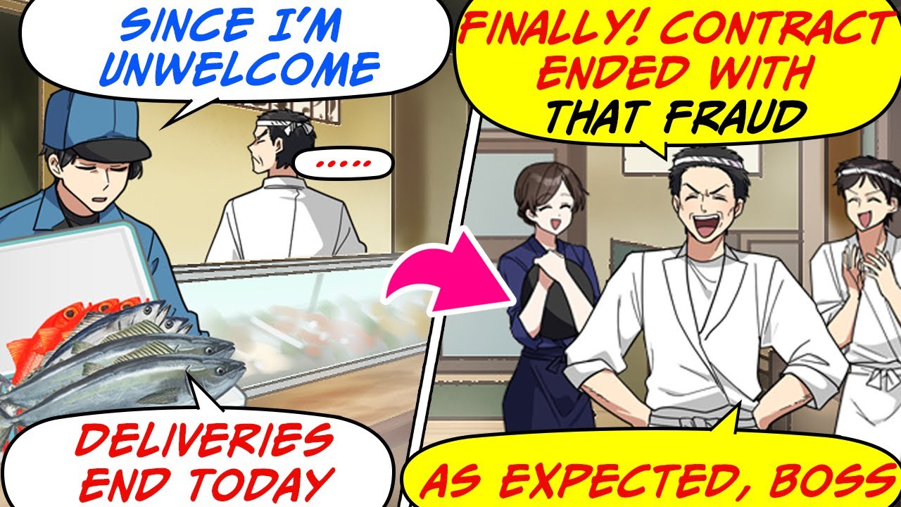 The Snobby Sushi Chef Totally Ignored Me Every Delivery! So, I Quit Supplying... [RomCom Manga Dub]