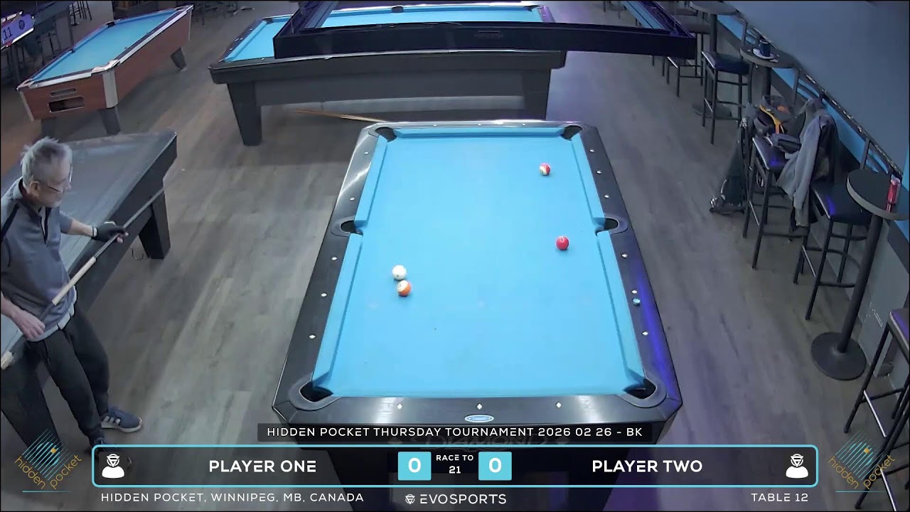 PLAYER ONE vs PLAYER TWO - HIDDEN POCKET - TABLE 12 | EvoSports
