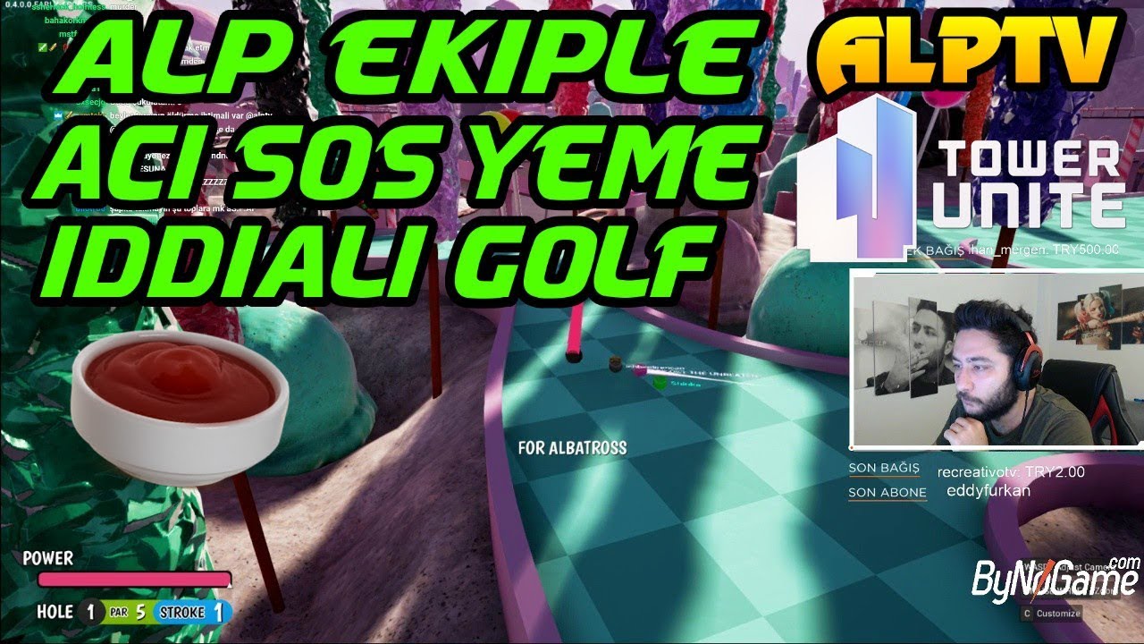 ALP EKİPLE ACI SOS YEME İDDİALI GOLF TOWER UNİTE OYNUYOR (29.12.2017)