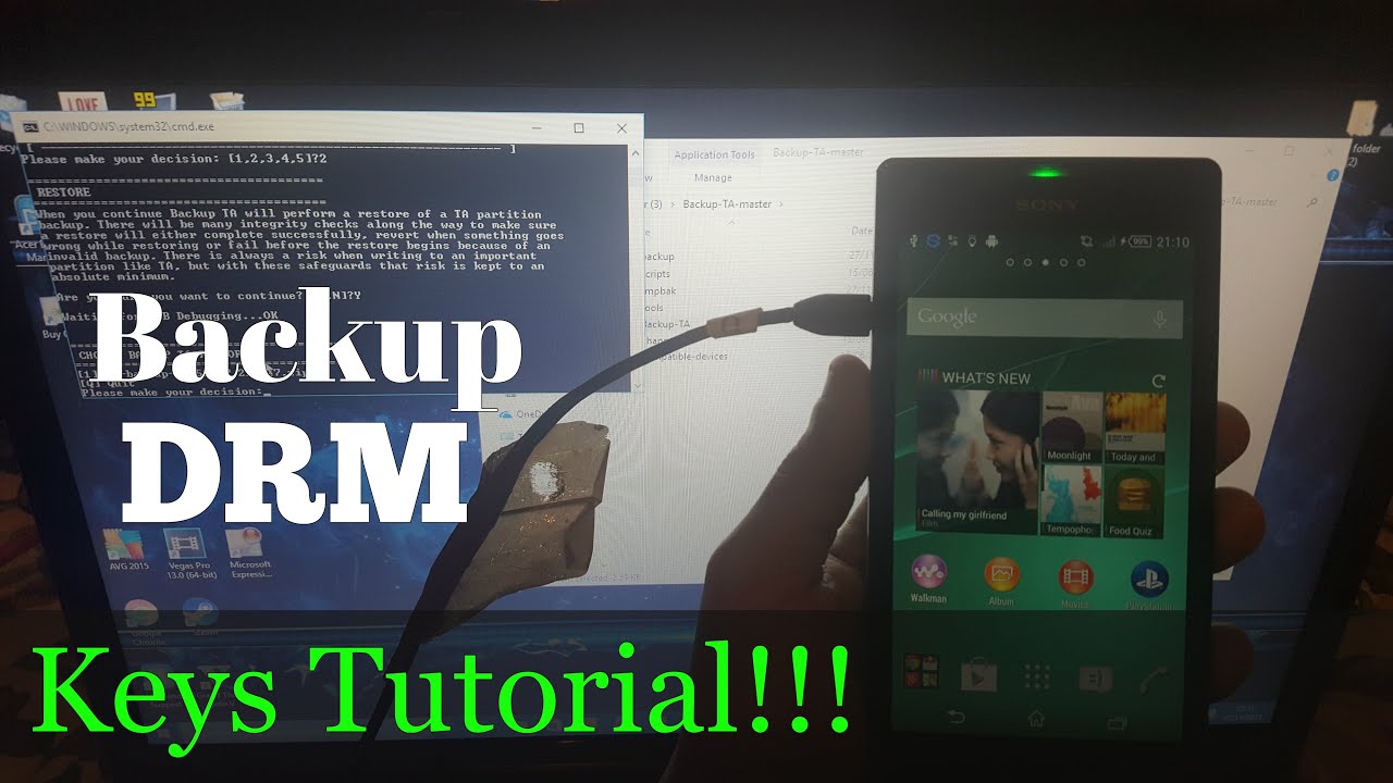 How to backup Sony Xperia T3 DRM KEYS (VERY IMPORTANT)