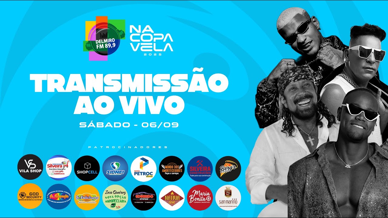 Copa Vela 2025 Ao Vivo - Bell Marques, Léo Santana, Neiff e Marreta | SÁBADO 06/09