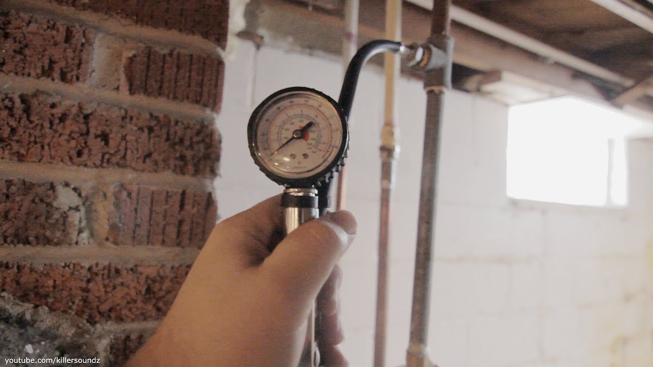 DIY Pressure Test Natural Gas Lines Cheaply w/ Tire Inflator