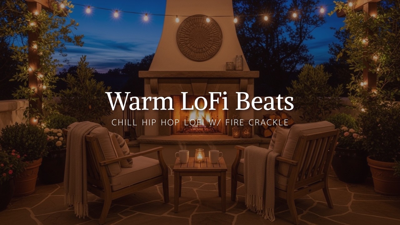 Smooth LoFi Beats 🌅 Neo Soul Fire Crackle Vibes for Relaxing Evenings