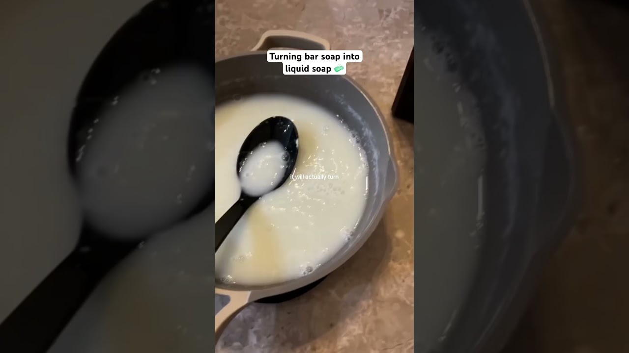 Превращаем кусковое мыло в жидкое 🧼
